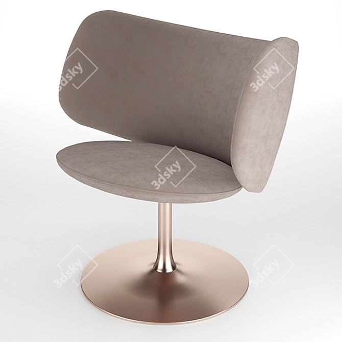 Elegant Stella Chair in Russian 3D model image 3