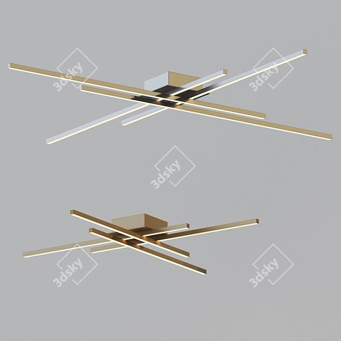 Elegant Vega Ceiling Light 3D model image 2