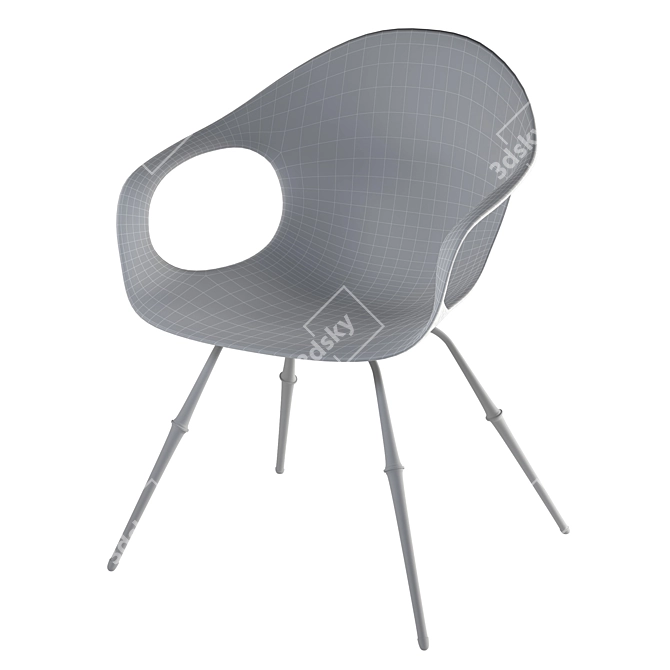 Arah Cloth Armchair: Modern Comfort in PBR 3D model image 6