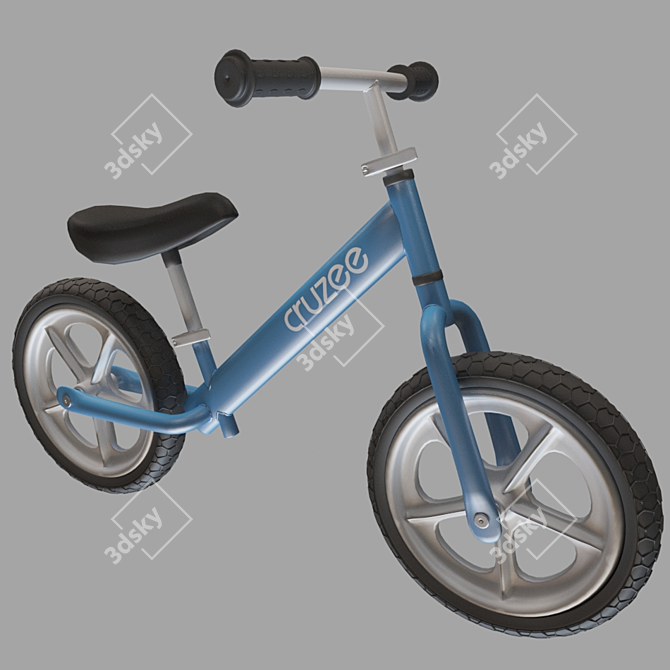 Cruzee UltraLite: The Ultimate Balance Bike for Kids 3D model image 5