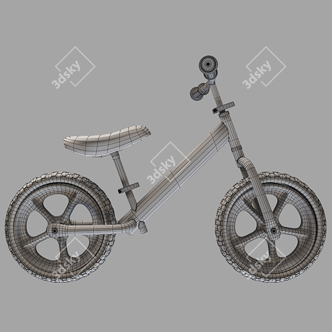 Cruzee UltraLite: The Ultimate Balance Bike for Kids 3D model image 8