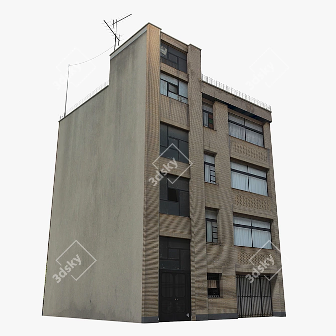 Low Poly Building 13: Realistic 3D Model 3D model image 4