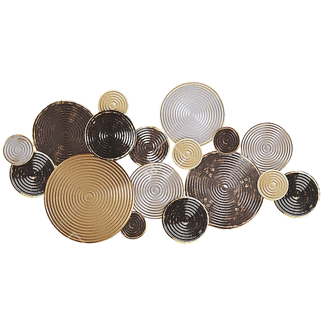 Circle Metal Wall Panel 37SM-0994 3D model image 1