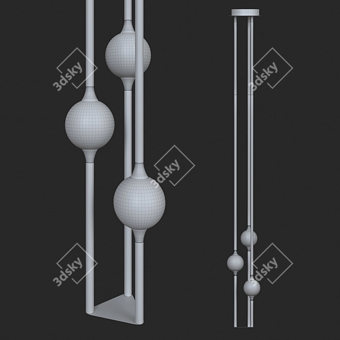 Stylish Tabeo LED Lamp 3D model image 2