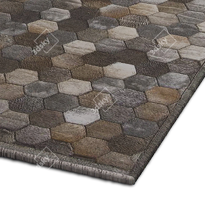 Stylish Interior Rugs 3D model image 2