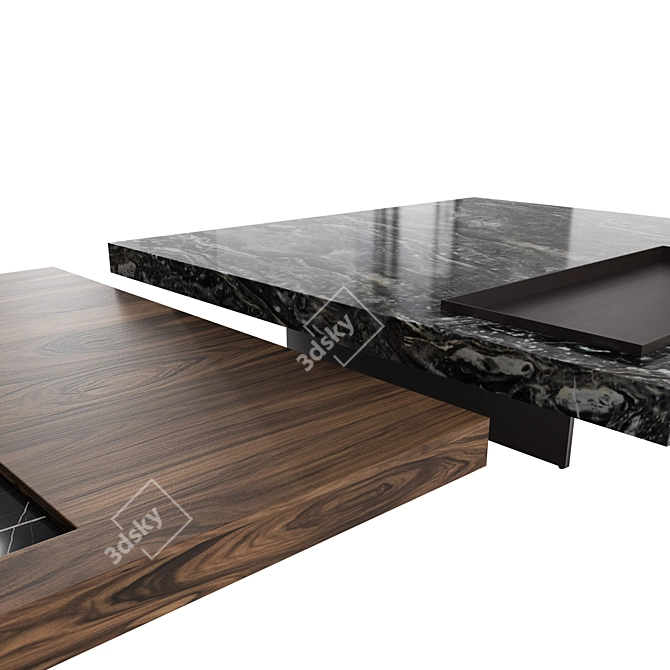 Elegant Minotti Boteco Coffee Tables 3D model image 2