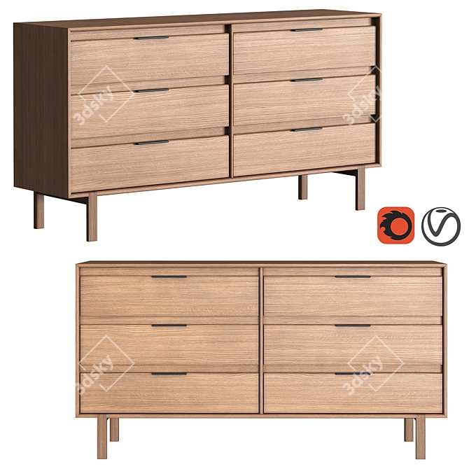 Dantone Home JP 6.0 Chest 3D model image 1