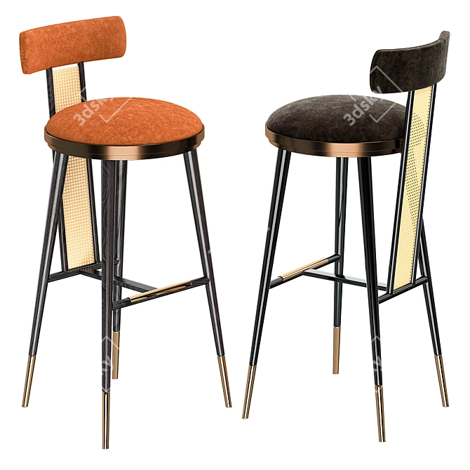 Contemporary Bar Chair: Blakey 3D model image 3