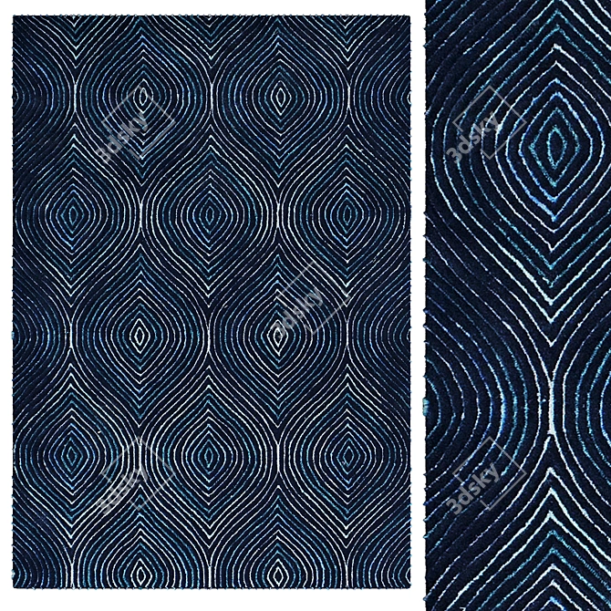 Elegant Interior Rugs 3D model image 1