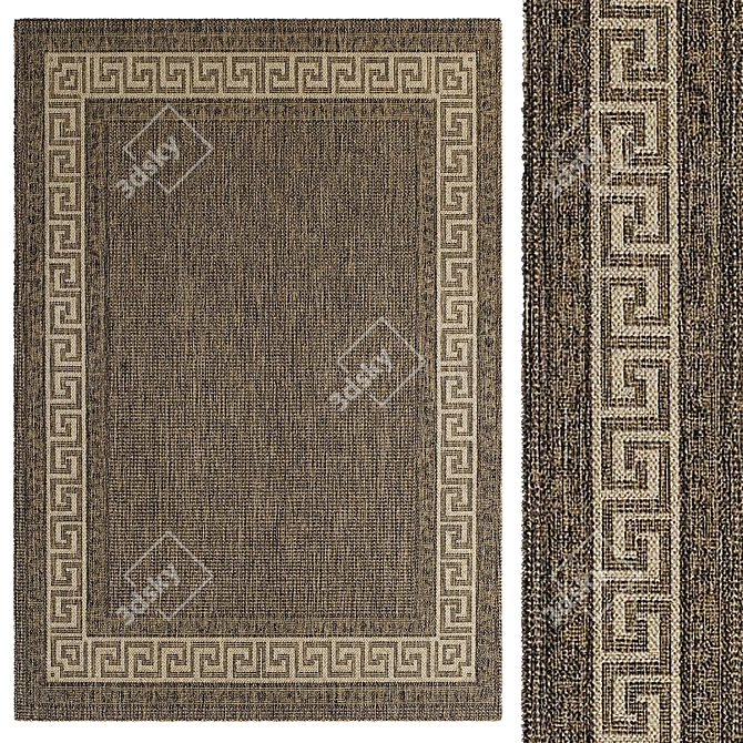 Title: Elegant Interior Rugs 3D model image 1