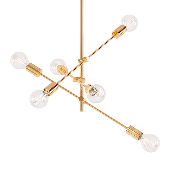 Elegant CLIFF Pendant 6 - Modern Lighting 3D model image 1