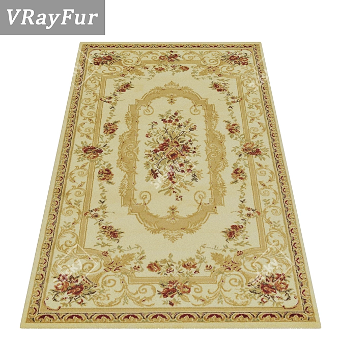 High-Quality Carpet Set 3D model image 2