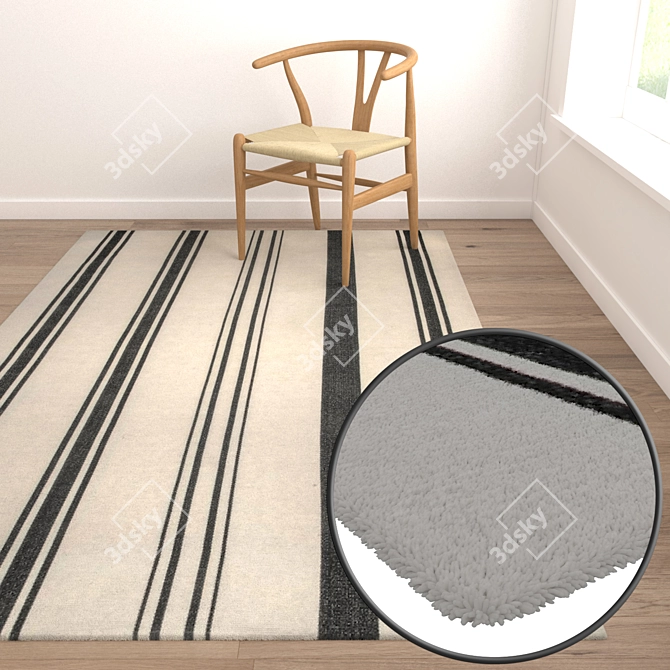 High-Quality Carpet Set 3D model image 5