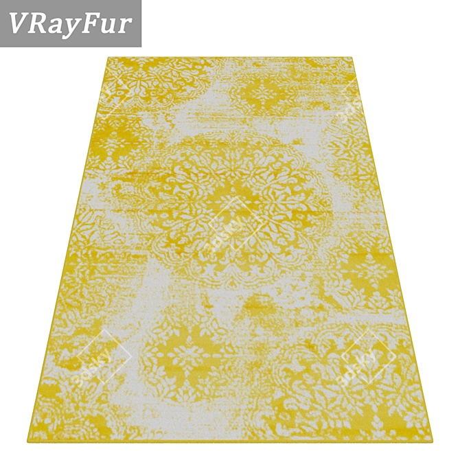 Luxury Floor Covering Set 3D model image 2