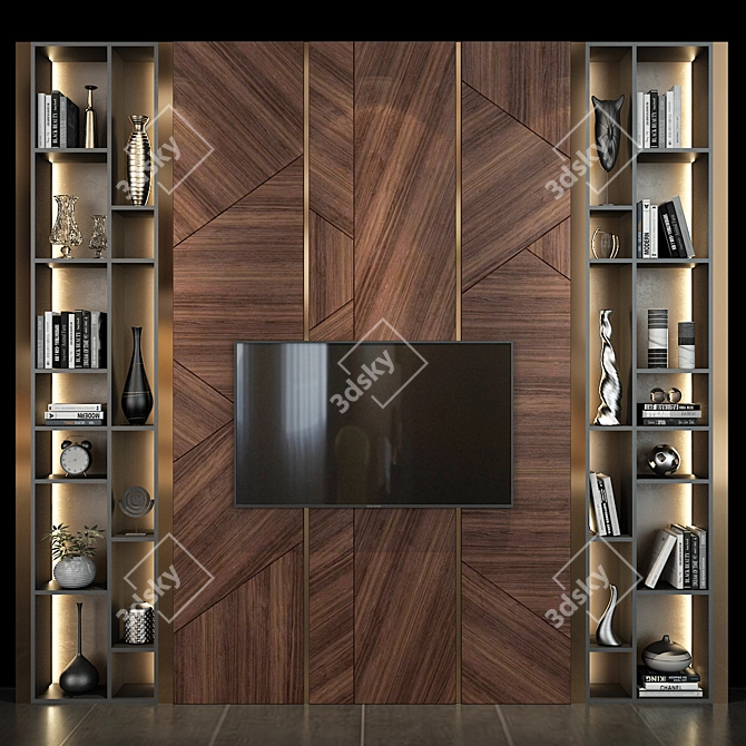 Sleek TV Shelf - Studia 54 3D model image 3