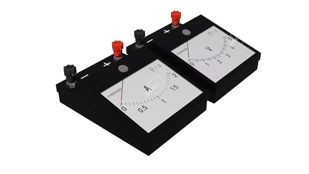 ElectroLab - Ammeter & Voltmeter 3D model image 3