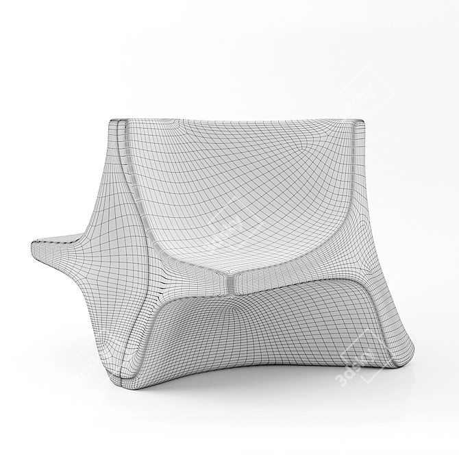 Social Pulse: Heartbeat Seating 3D model image 3