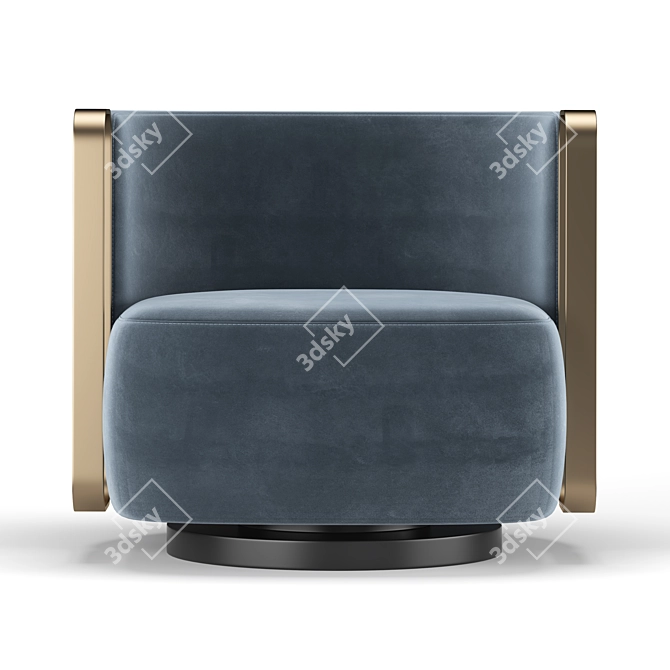 Luxurious Kelly Bracelet Armchair 3D model image 2