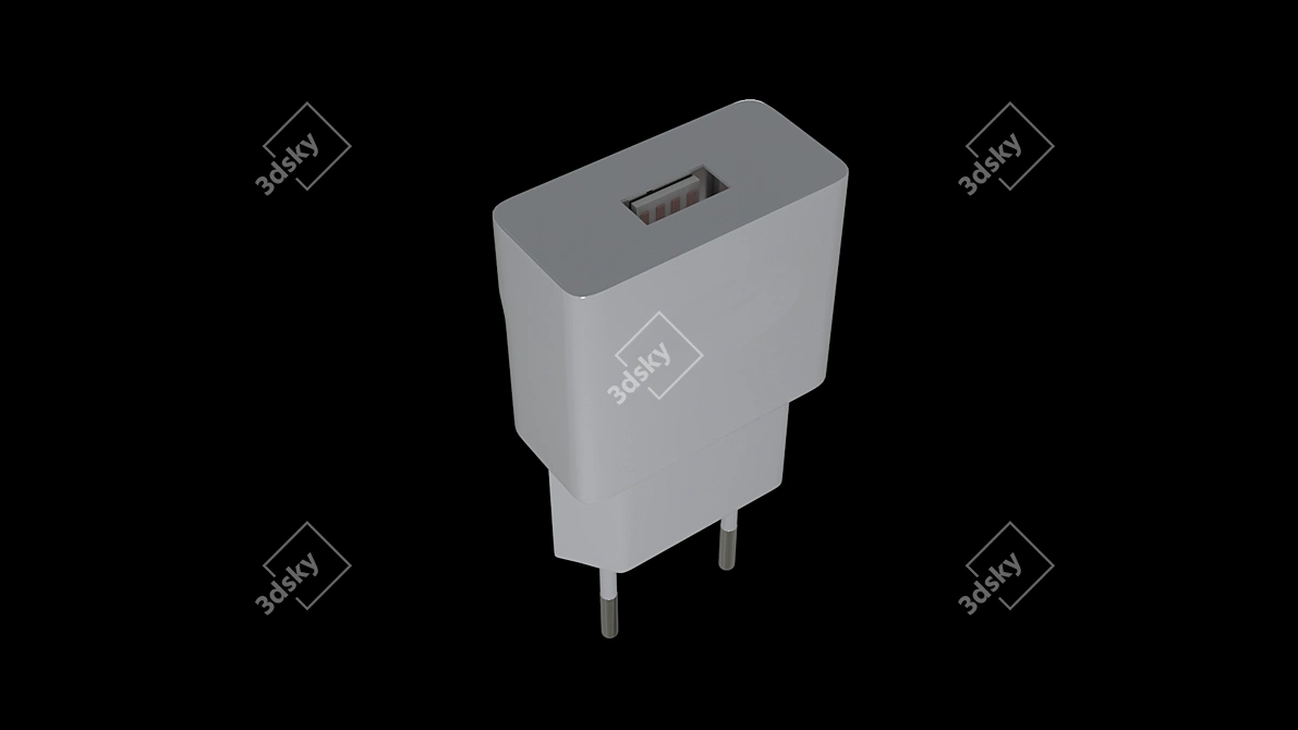 Huawei Charger: High-Quality, Multi-format Compatibility 3D model image 4