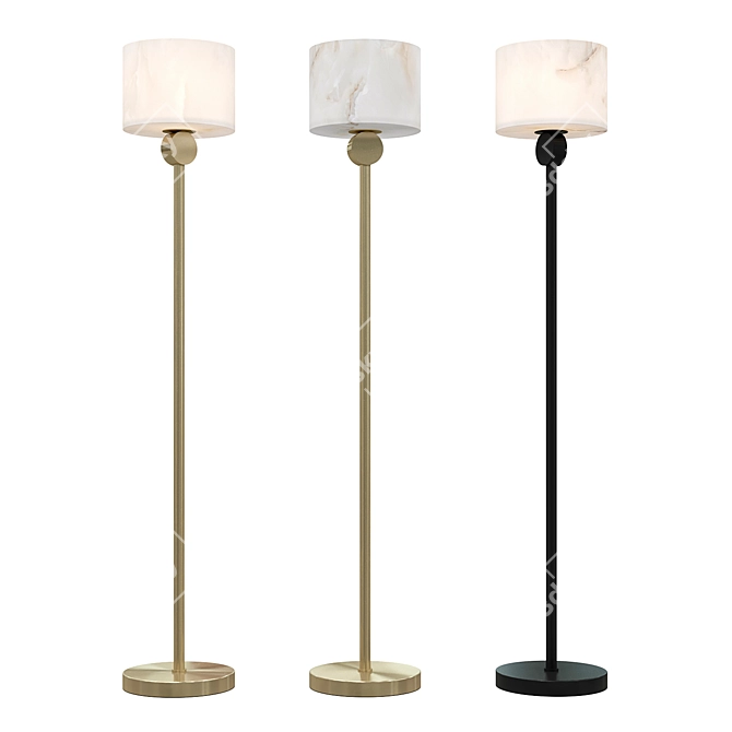 Etruscan Eichholtz Floor Lamp 3D model image 1