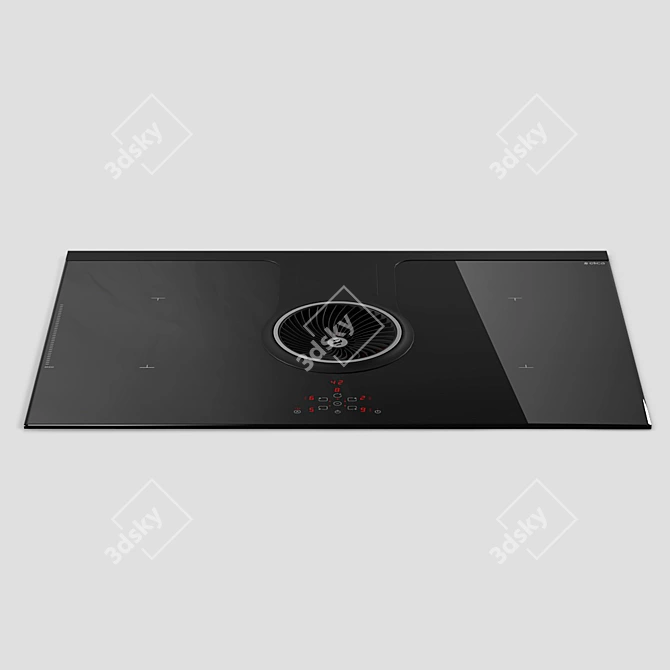 Elica NikolaTesla: Revolutionary Induction Cooktop with Built-in Ventilation 3D model image 2