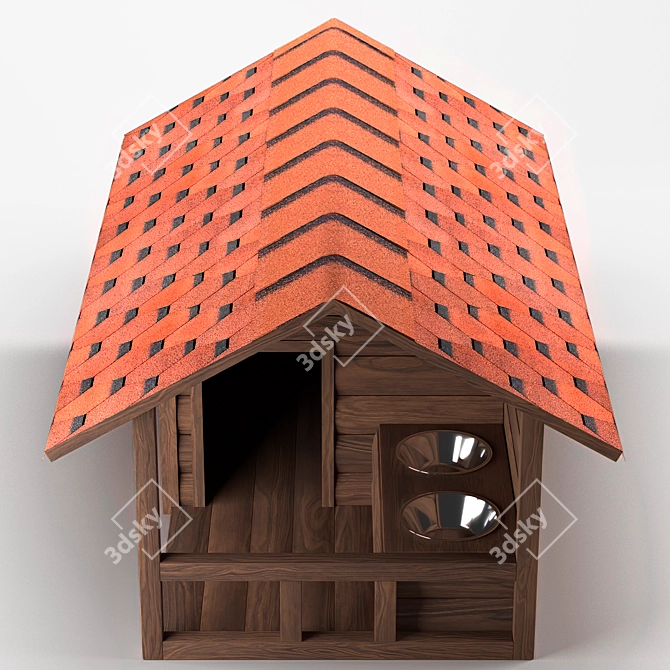 3D Dog Booth: Highly Detailed and Easy to Use 3D model image 4