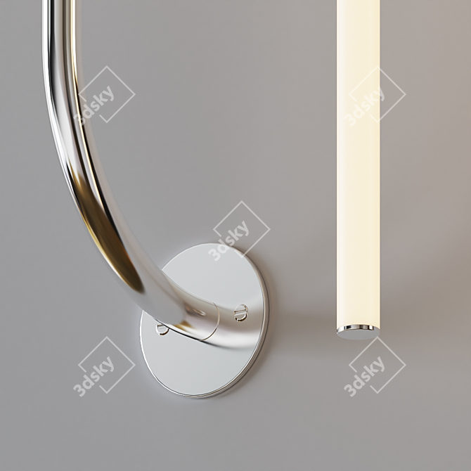 Tubino LED Wall Sconce: Sleek Elegance 3D model image 3