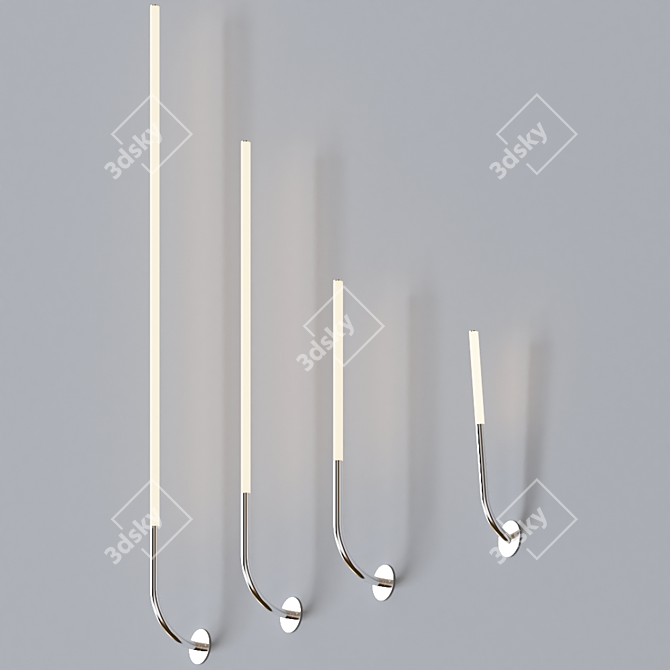 Tubino LED Wall Sconce: Sleek Elegance 3D model image 4