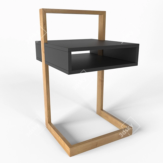 Compact Folding Table 3D model image 2