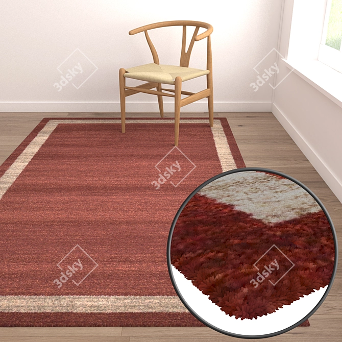 High-Quality Carpet Set 3D model image 5