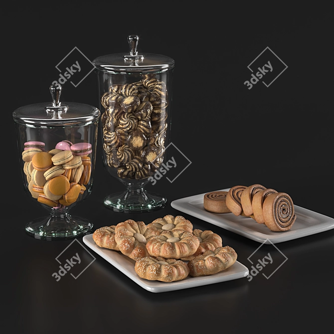 Delicious PBR Pastries 3D model image 1