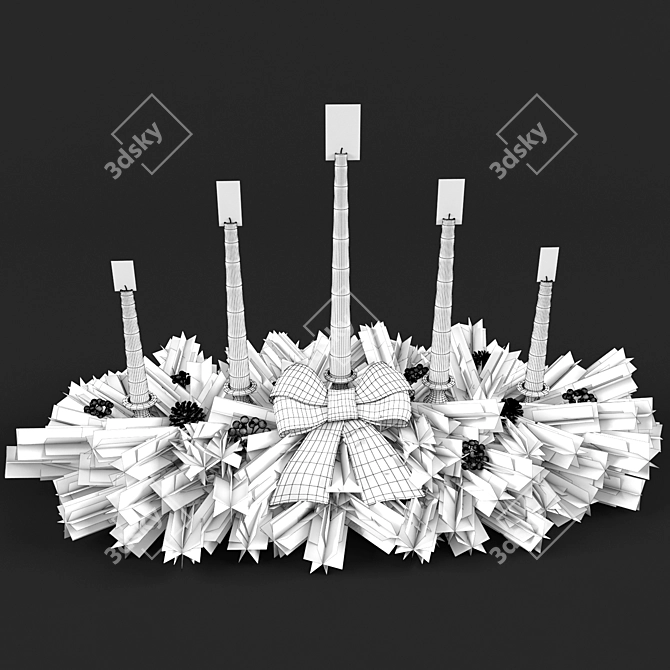 Christmas Table Decoration 3D model image 6