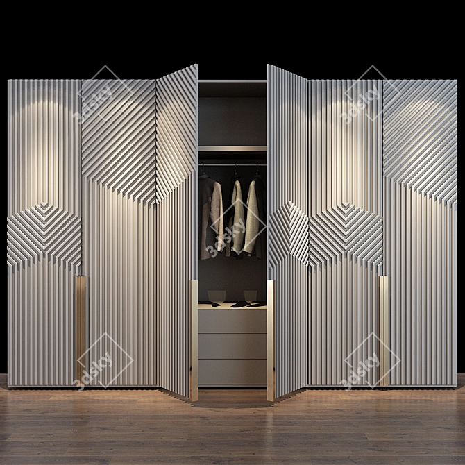 Stylish Cabinet Furniture 3D model image 1