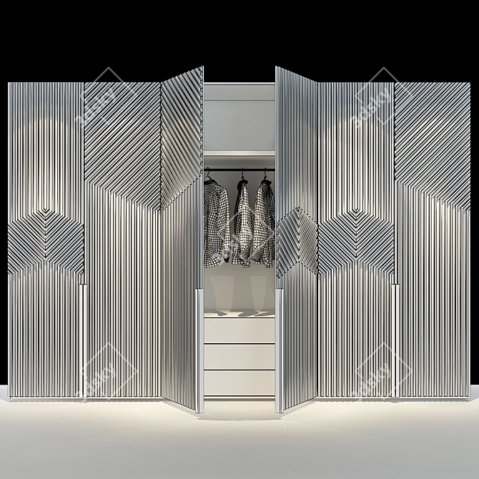 Stylish Cabinet Furniture 3D model image 2