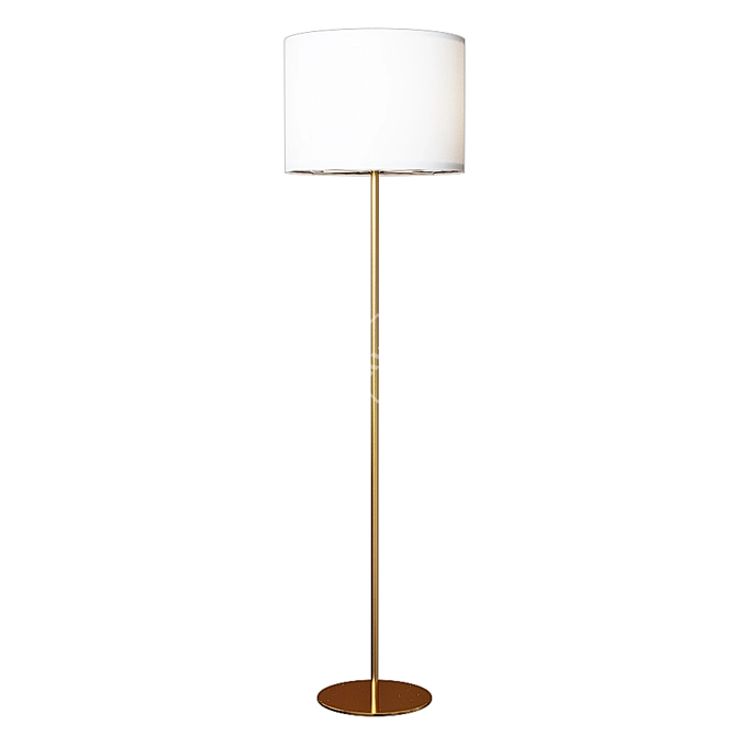 Elegant Floor Lamp: RINGSTA RINGSTA / SKAFTET SKAFTET 3D model image 1
