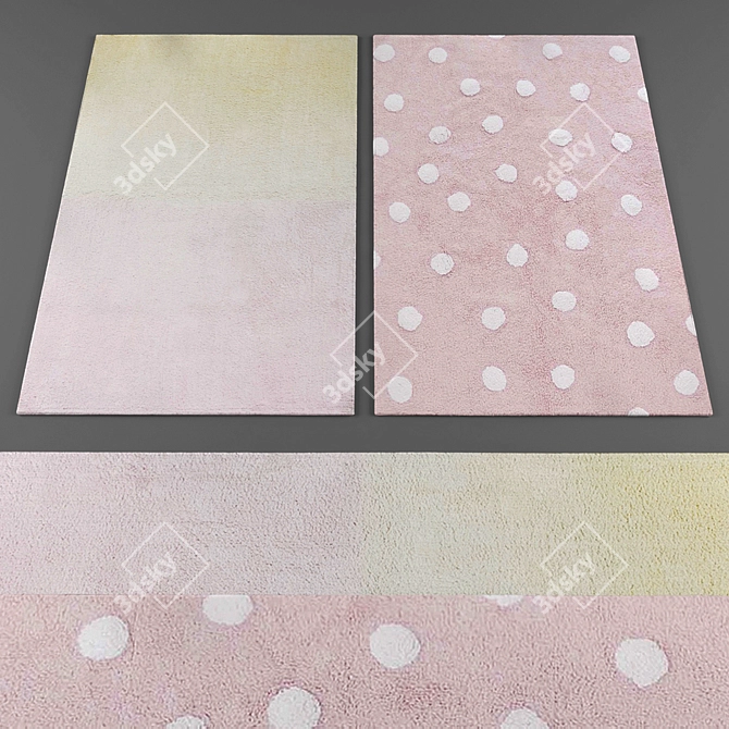 Kids Rugs Collection 3D model image 2