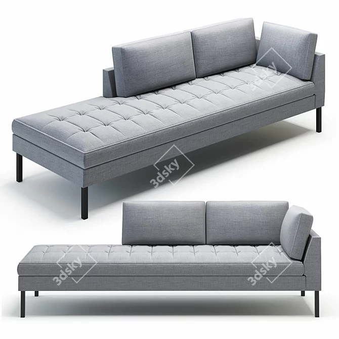 Paramount Sectional Sofa: Modern Elegance for Your Living Space 3D model image 2