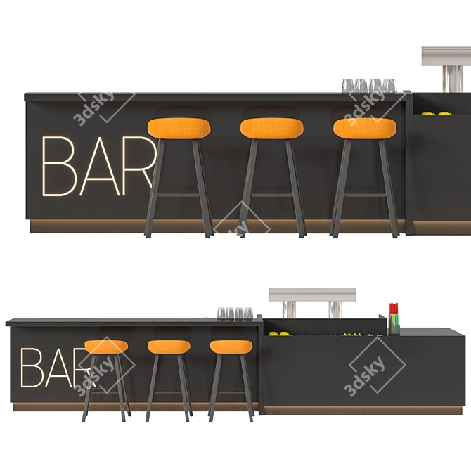 Cafe Bar 3D Models 3D model image 6