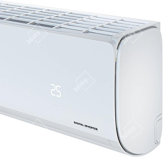 Samsung AR09TXHQASINUA: Compact 3DMax Air Conditioner 3D model image 3