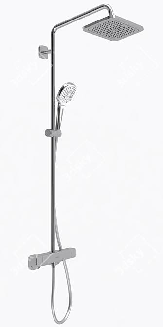 Luxury Shower System: Hansgrohe Croma E Showerpipe 280 3D model image 3