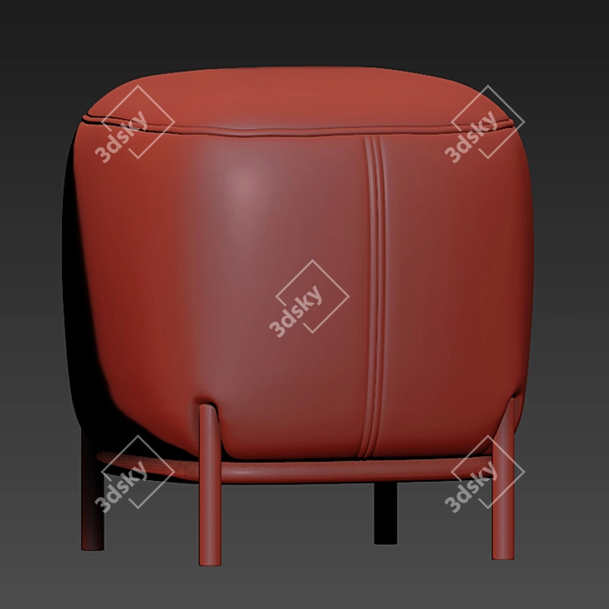 Cozy Home: HK Living Pouf 3D model image 2