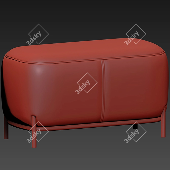 Cozy Home: HK Living Pouf 3D model image 3