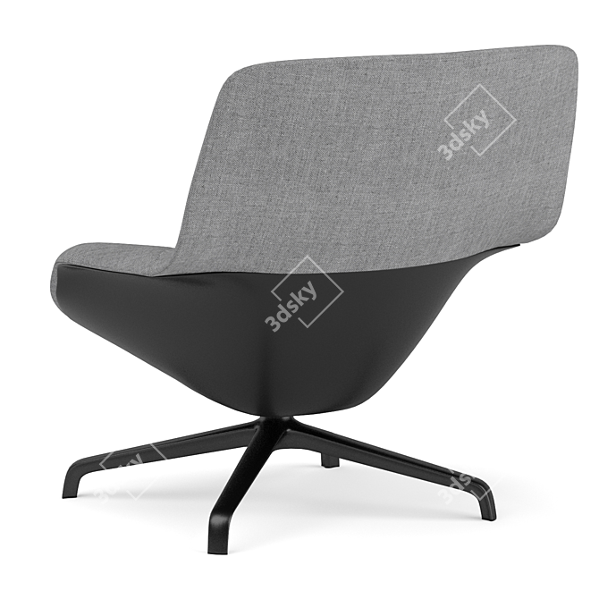 Stylish and Comfortable Lounge Chair 3D model image 2