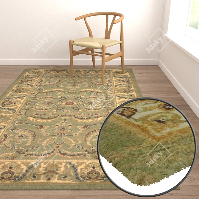 Luxury Carpet Set: High-Quality Textures 3D model image 5