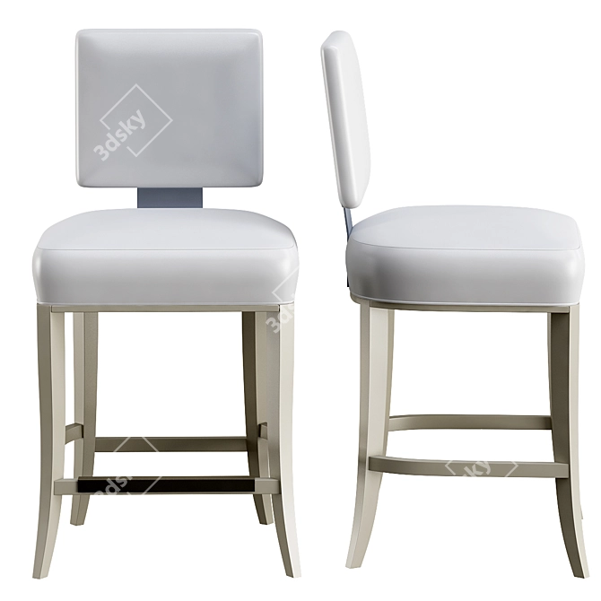 Elegant Seating Counter Stool 3D model image 1