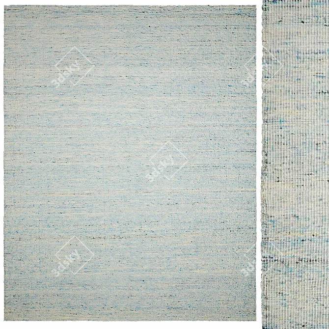 Serena & Lilly Kerala Blue Rug 3D model image 1