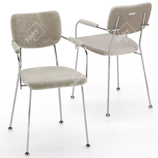 Sleek Sika Design Benson Chair 3D model image 1