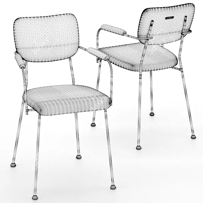 Sleek Sika Design Benson Chair 3D model image 2