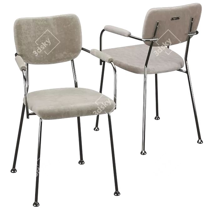 Sleek Sika Design Benson Chair 3D model image 3