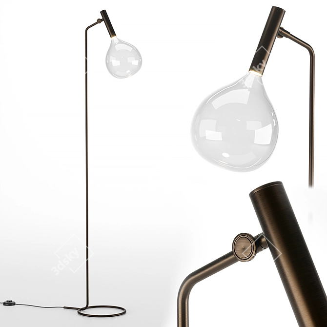 Contemporary Elegance: SOFÌ Floor Lamp 3D model image 1